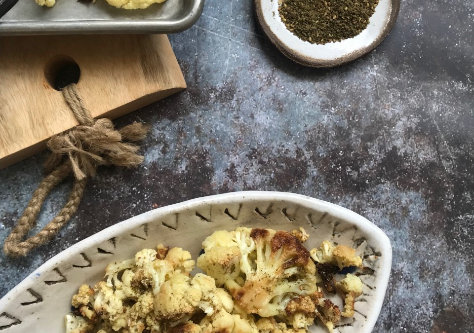 Roasted Cauliflower with Yogurt & Za’atar