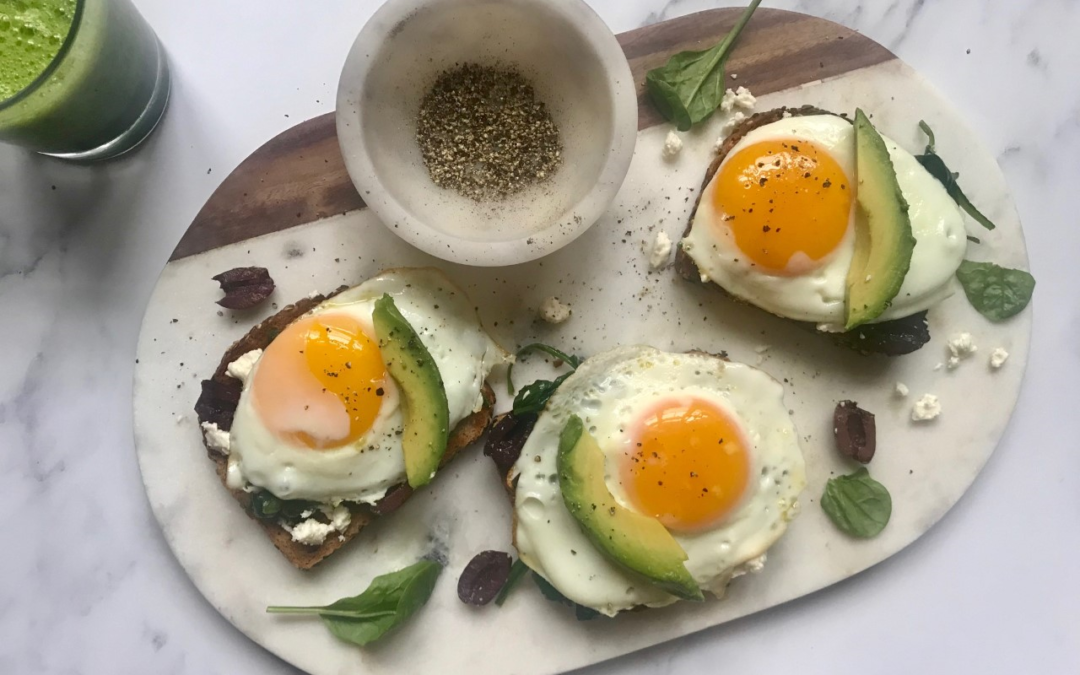 Open-Face Breakfast Sandwich
