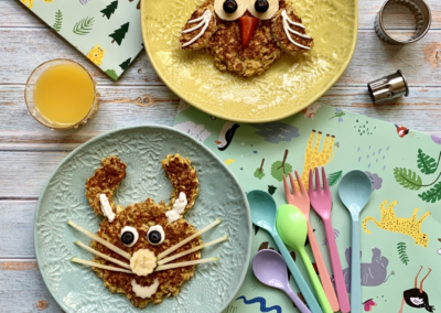 Overnight Oat Pancakes for Kids