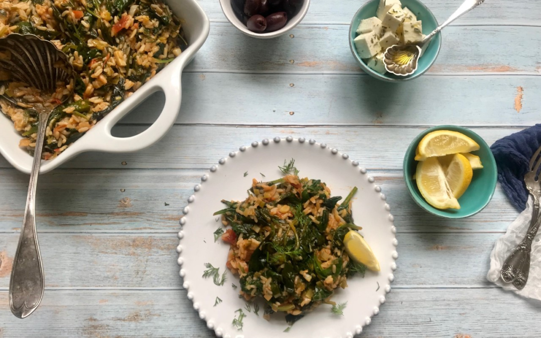 Spanakorizo a.k.a. Greek Spinach with Rice