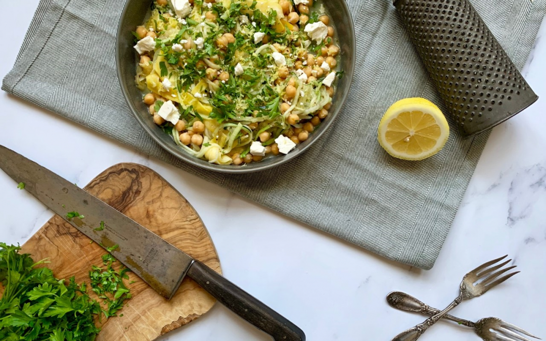 Zucchini Noodle Pasta with Lemon and Ricotta